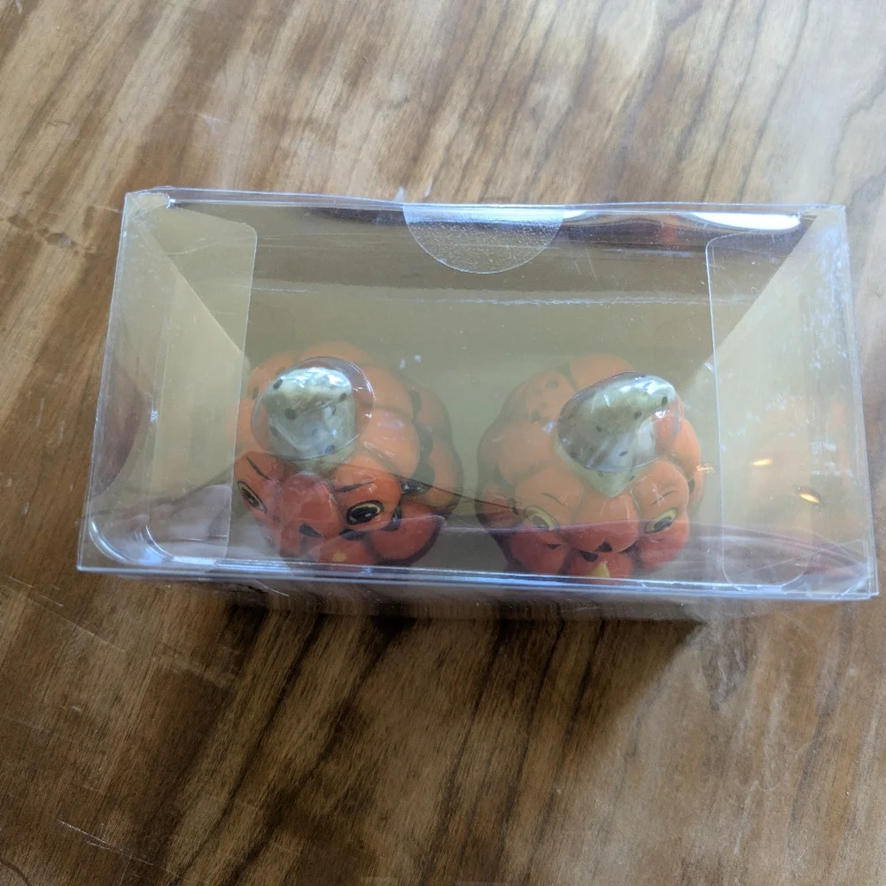 Johanna Parker Pumpkin Salt & Pepper Shakers - Orange